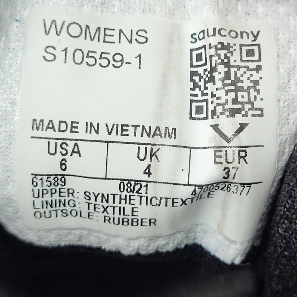 Saucony Cohesion 13 Running Shoes Womens‎ 6 Black Sneakers Trainers S10559-1 - Picture 10 of 14